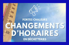 Horaire déchetteries